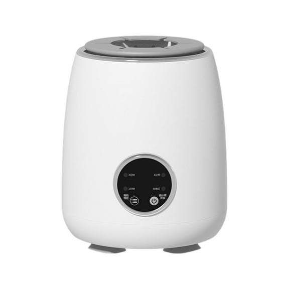 DOMELAY Electric Milk Bottle Shaker, Automatic Milk Shaker with LED Display, Electric Milk Blender for Nursing Traveling Night Picnic White