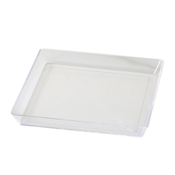 DOMELAY Fruit Plate Display Dish Multiuse Kitchen Tray Decorative Tray Candy Dish Holder Square