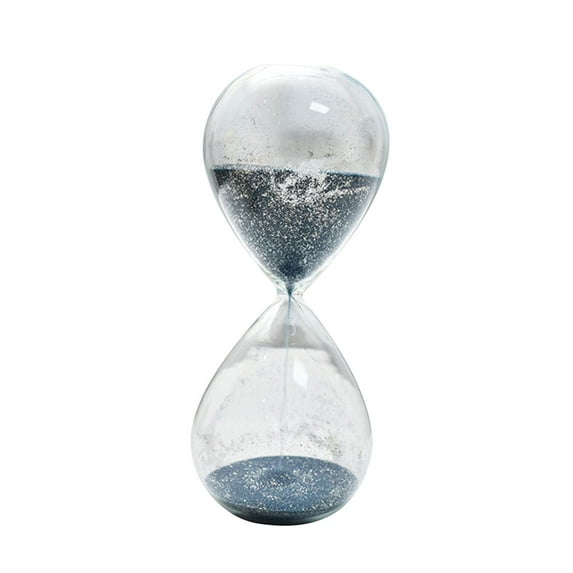 DOMELAY Glass Hourglass 30 Mins Creative Sand Timer for Birthday Gift Cabinet Mantel Blue