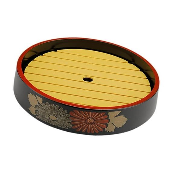 DOMELAY Japanese Sushi Plate Circular Seafood Dishes Sashimi Board Sushi Food Tray Sushi 24cm
