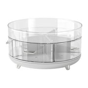 DOMELAY Lazy Susans Candy Jewelry Organizer Space Saving Turntable Cabinet Organizer for white bottom