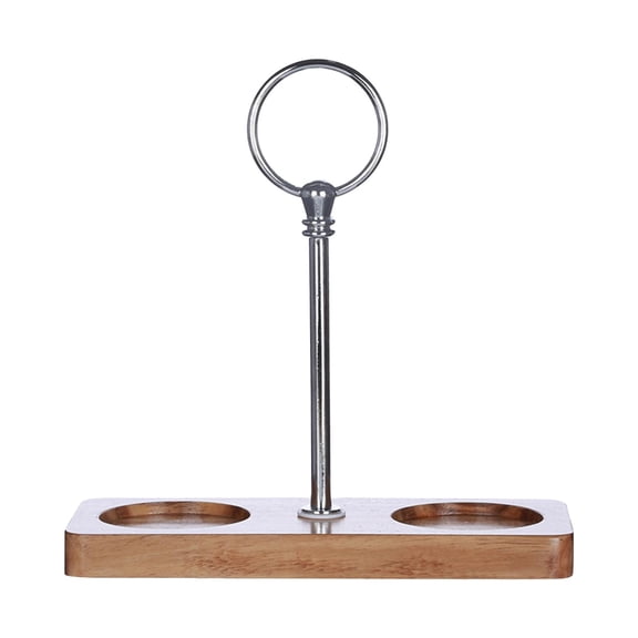 DOMELAY Portable Tray Birthday Gifts Home Decorative Fashion with Handle Wooden Base for