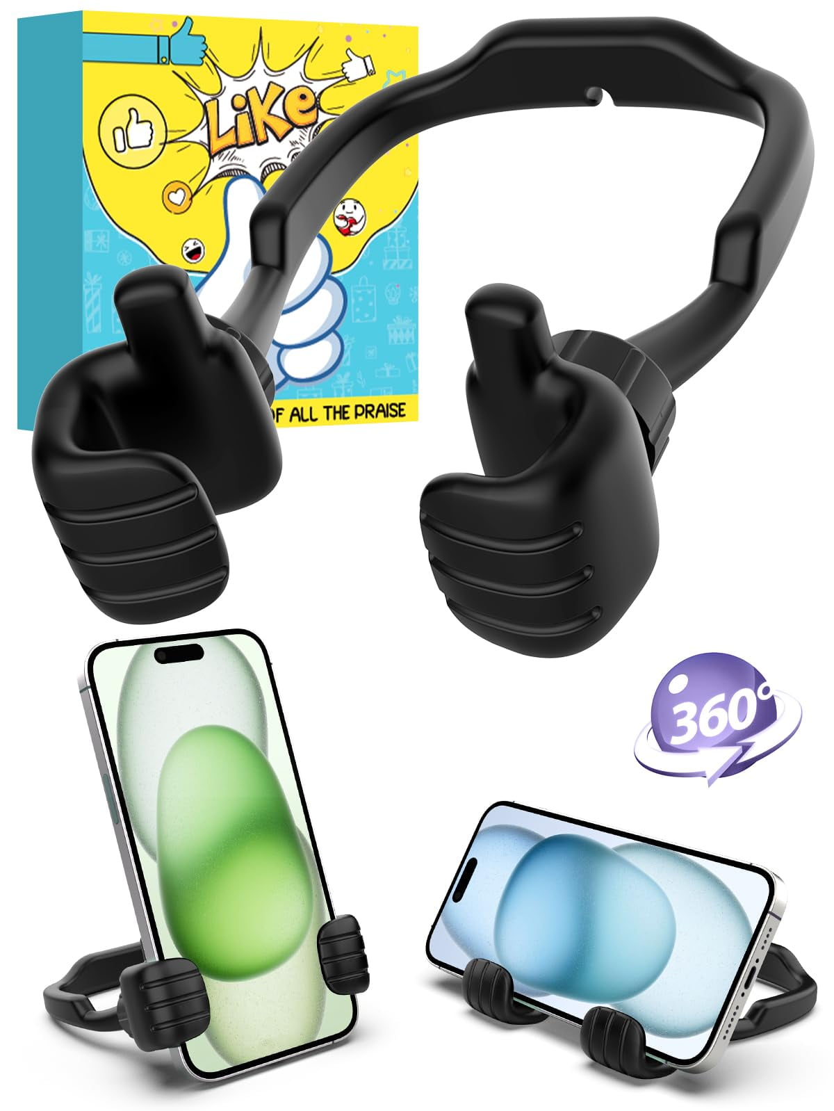 DOMETOUR Thumbs Up Cell Phone Stand Holder, Lazy Phone Stand for Desk ...
