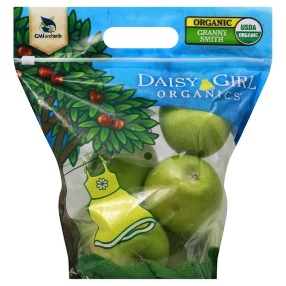 Daisy Organic Granny Smith Apples 2lb Bag - Fresh Tart Flavor