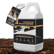 DOMINATOR Mulch Anchor 64 Oz Mulch Glue and Stabilizer, Ready to Use Spray, Lasts up to 2 Years, Fast-Dry, Non-Toxic, Up to 150 Sq ft Coverage