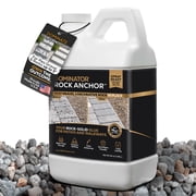 DOMINATOR  Rock Anchor - Rock & Pea Gravel Glue For Landscaping - 64 Ounce
