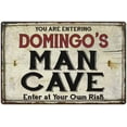 thumbnail image 1 of DOMINGO'S Man Cave Sign Rustic 16 x 24 Matte Finish Metal 116240035496, 1 of 1