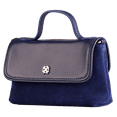thumbnail image 1 of DOMINIE Crossbody Handbag /Clutch Purse Navy Blue Leather/Suede With Removable Shoulder Strap Unisex Audrey, 1 of 3