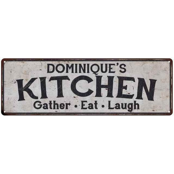 DOMINIQUE's Kitchen Gift Rustic Chic Decor Gift 6x18 Sign 206180051968
