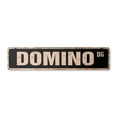 thumbnail image 1 of DOMINO Vintage Aluminum Street Sign game boardgame board Metal Sign play rustic metal tin | Indoor/Outdoor |  24" Wide, 1 of 4