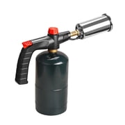 DOMINOX Powerful Propane Torch Grill & Cooking, Adjustable Campfire Starter, Torch Burner by Propane, MAPP and MAP PRO, for Searing Steak, BBQ, Soldering, Gas Tank Not Included, Silvery