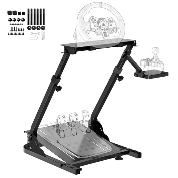 DOMOCO Racing Steering Wheel Stand for Logitech G920, G25, G27, G29 Wheel, Sim Racing Stand Driving Simulator Cockpit (Pedal and Shifters Not Included)