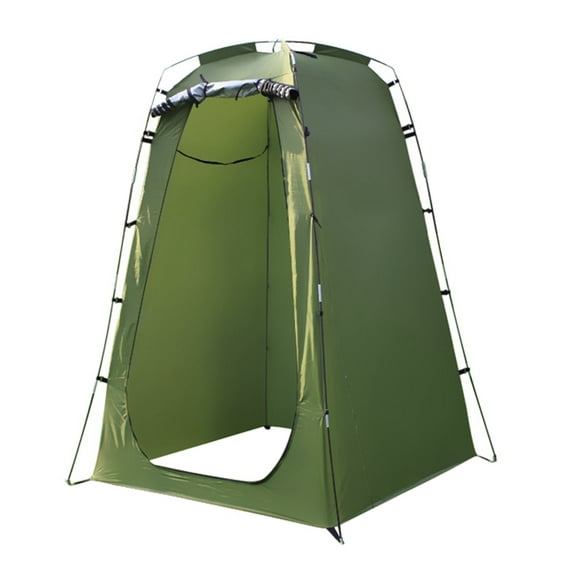 BOTEGRA Camp Shower Tent, 6FT Camping Privacy Tent, Portable Dressing Changing Room Easy Setup, Toilet Tent with Carry Bag for Beach, Camping, Hiking, Green