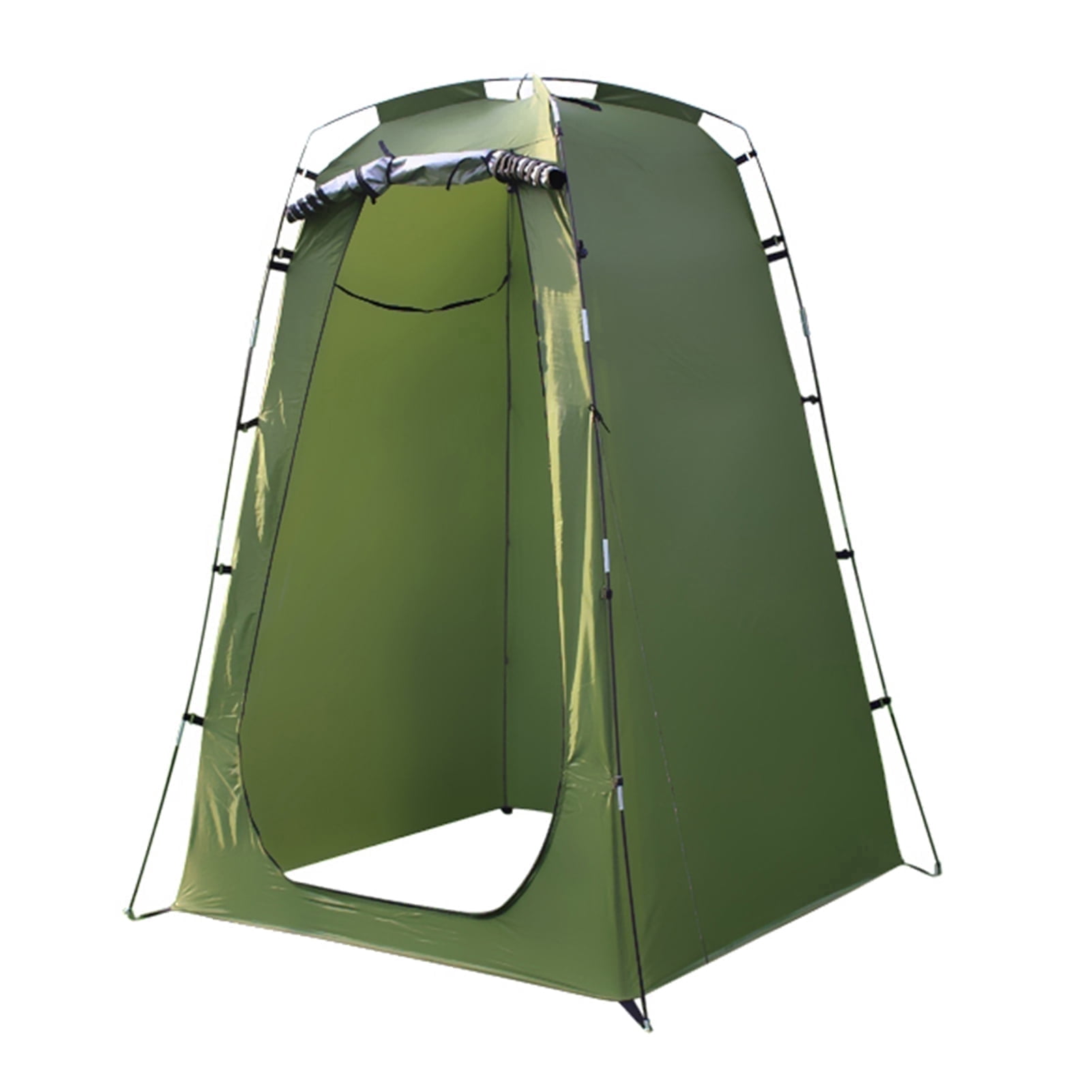 Auwogo Camp Shower Tent, 6FT Camping Privacy Tent, Portable Dressing Changing Room Easy Setup, Toilet Tent with Carry Bag for Beach, Camping, Hiking, Green