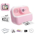 thumbnail image 1 of DOMQGA Kids Instant Print Camera with 32GB SD Card - 1080P HD, Rechargeable, Pink Gift, 1 of 8