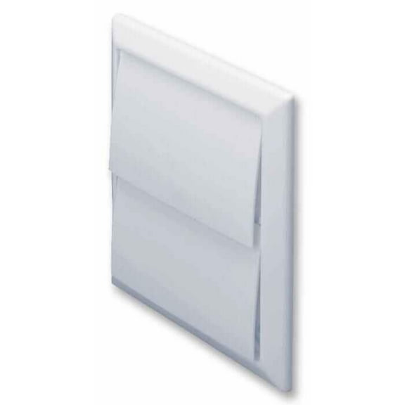 DOMUS - Gravity Flap Wall Vent, 100mm White