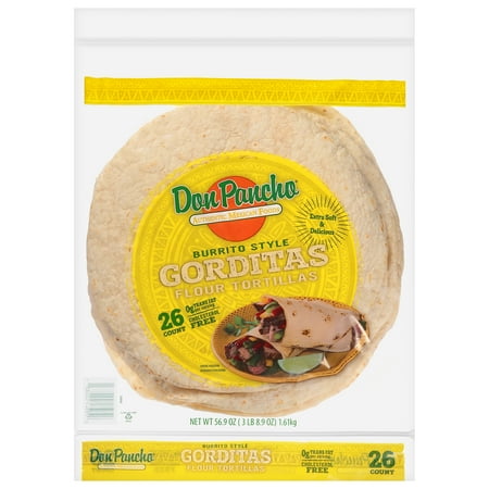 DON PANCHO FAMILY PACK FLOUR TORTILLA 10", 57.2 oz, 26 COUNT