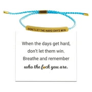 BTLIGE DON'T LET THE HARD DAYS WIN Motivational Tube Bracelet Gifts 2024 NEW V6Z7