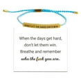 thumbnail image 1 of DON'T LET THE HARD DAYS WIN Motivational Tube Bracelet Gifts 2025 NEW UK, 1 of 1
