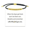 thumbnail image 1 of DON'T LET THE HARD DAYS WIN Motivational Tube Bracelet Gifts NEW 2024 F4H1, 1 of 8