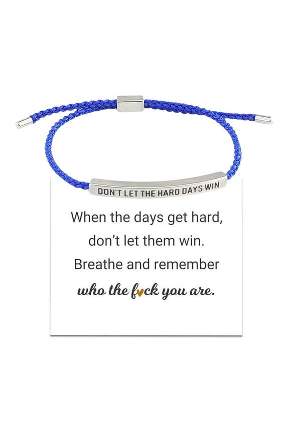 DON'T LET THE HARD DAYS WIN Motivational Tube Bracelets P3C6
