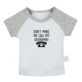 thumbnail image 1 of DON'T MAKE ME CALL MY GRANDMA Funny T shirt For Baby, Newborn Babies T-shirts, Infant Tops, 0-24M Kids Graphic Tees Clothing (Short Gray Raglan T-shirt, 6-12 Months), 1 of 4