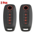 thumbnail image 1 of DON'T TOUCH MY KEY 2 Pcs Remote 5 Button Key Fob Cover Case for Nissan Pathfinder Rogue Juke Altima Cube, 1 of 7