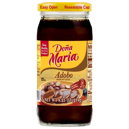DOÑA MARÍA Adobo Mole, Cooking Sauces & Marinades, Shelf Stable, 8.25 oz Glass Jar