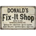 thumbnail image 1 of DONALD'S Fix-It Shop Sign Grandpa Dad Wall Decor Gift 8x12 Metal 208120006018, 1 of 1