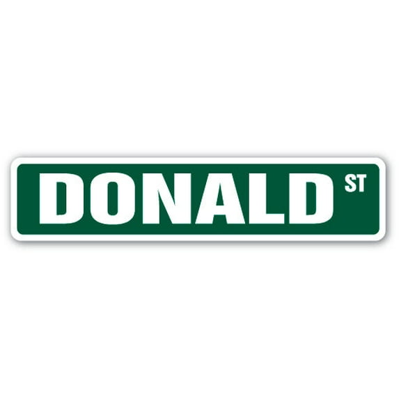 DONALD Street Sign Childrens Name Room Sign | Indoor/Outdoor | 36" Wide