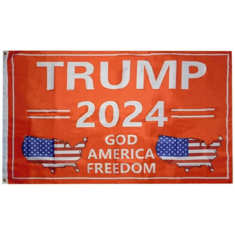 Donald Trump Flag FREE SHIPPING 100 Dollar Bill Face USA Trump Biden Sign  Poster 3x5' 