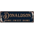 thumbnail image 1 of DONALDSON Home Sweet Home Victorian 6x18 Metal Sign 106180046974, 1 of 1