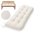 thumbnail image 1 of DONAMA Bench Cushion - Waterproof Thick Seat Pad - 47 x 20 in, Beige, 1 of 8