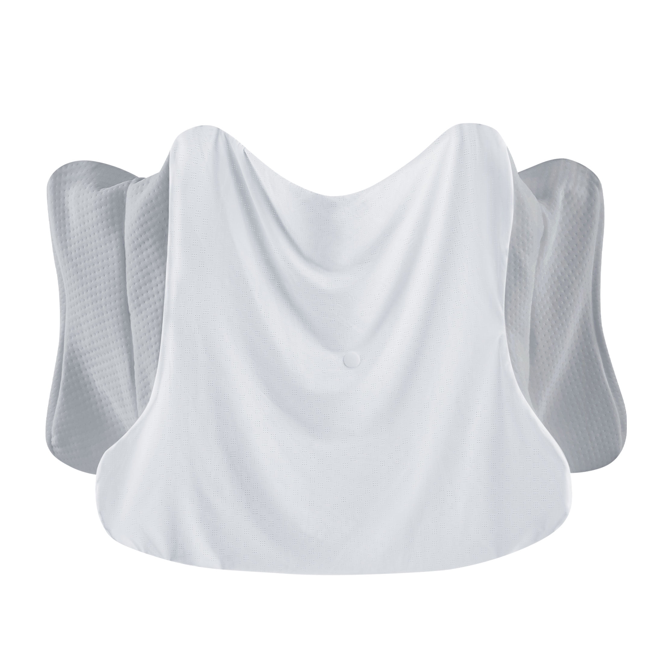 DONAMA Breathable Pillowcases Queen Size for Cervical Pillow Gray