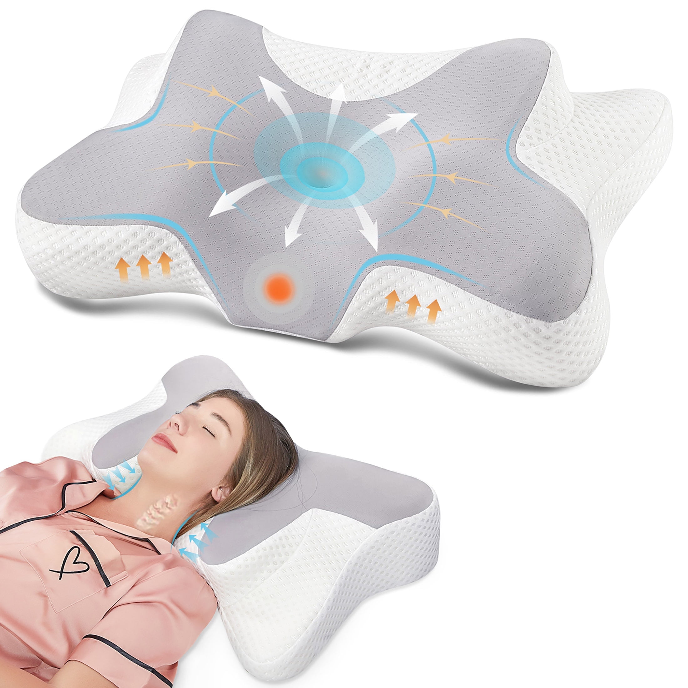 birola Posture Pillows for Sleeping,Cervical Pillow for Neck Pain