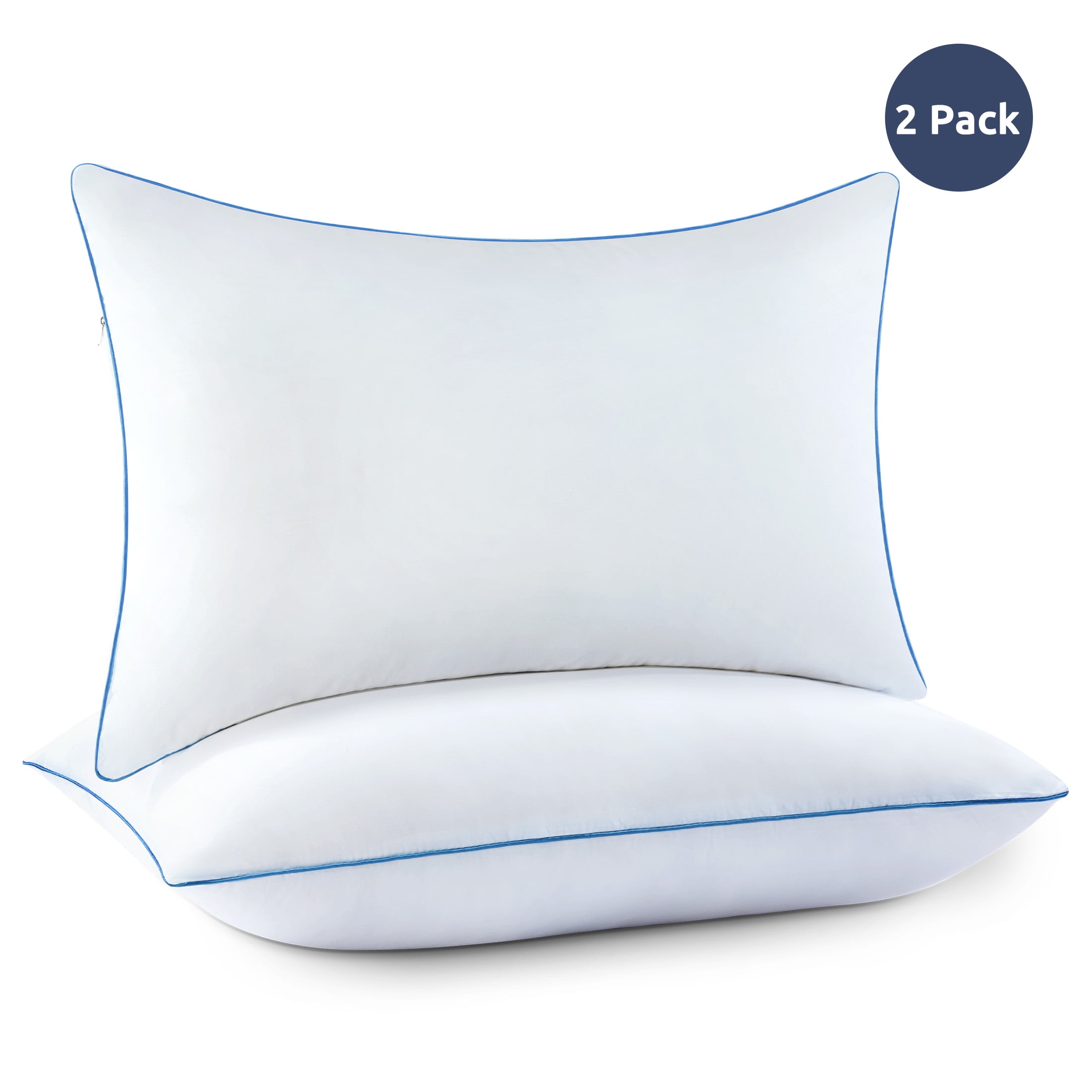 DONAMA Hotel Quality Bed Pillows for Sleeping Queen Size Set of 2, Down