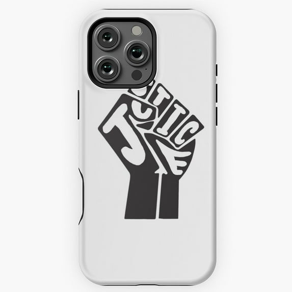DONATE Justice Black Power Fist Art Phone Case for iPhone 16 15 14 13 12 11 Pro Max
