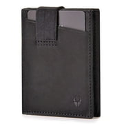 DONBOLSO Slim Card Wallet with RFID Protection, Thin Small Wallet, 9 Card Slots for up to 13 Cards
