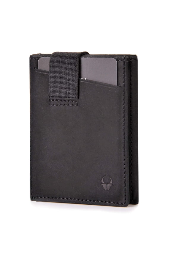 Slim Card Wallet with RFID Protection, Thin Small Wallet, 9 Card Slots for up to 13 Cards