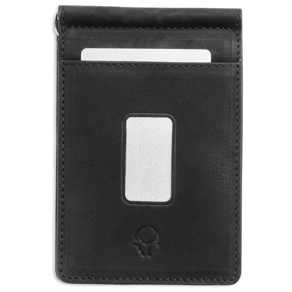 DONBOLSO Slim Leather Wallet - Minimalist Bifold Wallet for Men - RFID Blocking Protection Money & Card Holder - Durable & Functional Front Pocket Wallet - Best Present for Father's Day & Birthday