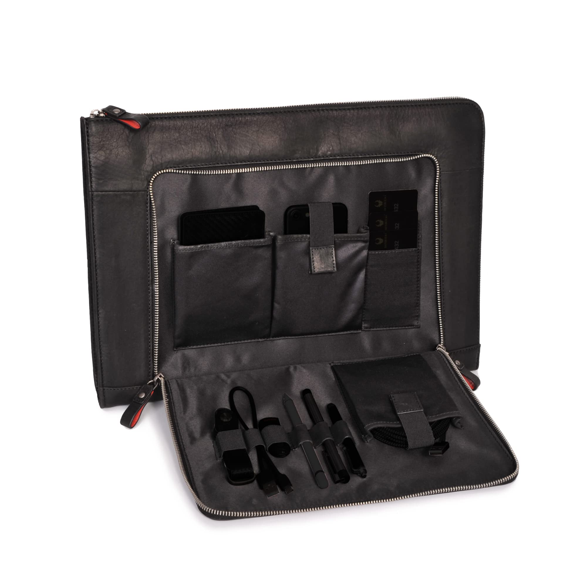 Le Donne Leather Dual Compartment Laptop Briefcase TR-152 - Walmart.com