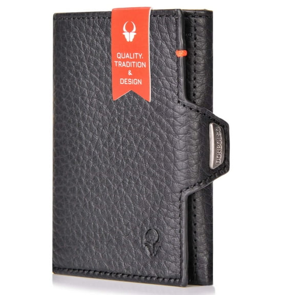 DONBOLSO Wallet NextGen I Grained Nappa Black Without Coin Pocket