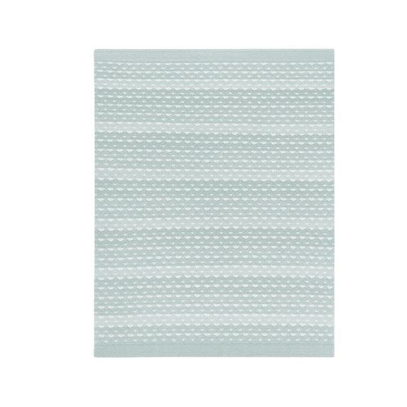 Manhattan Kids Blue Stripe Lattice Cotton Knit Baby Blanket | Soft Breathable 100% Cotton | Lightweight Newborn & Infant Blanket | Baby Shower Gift | Nursery Essentials for Boys