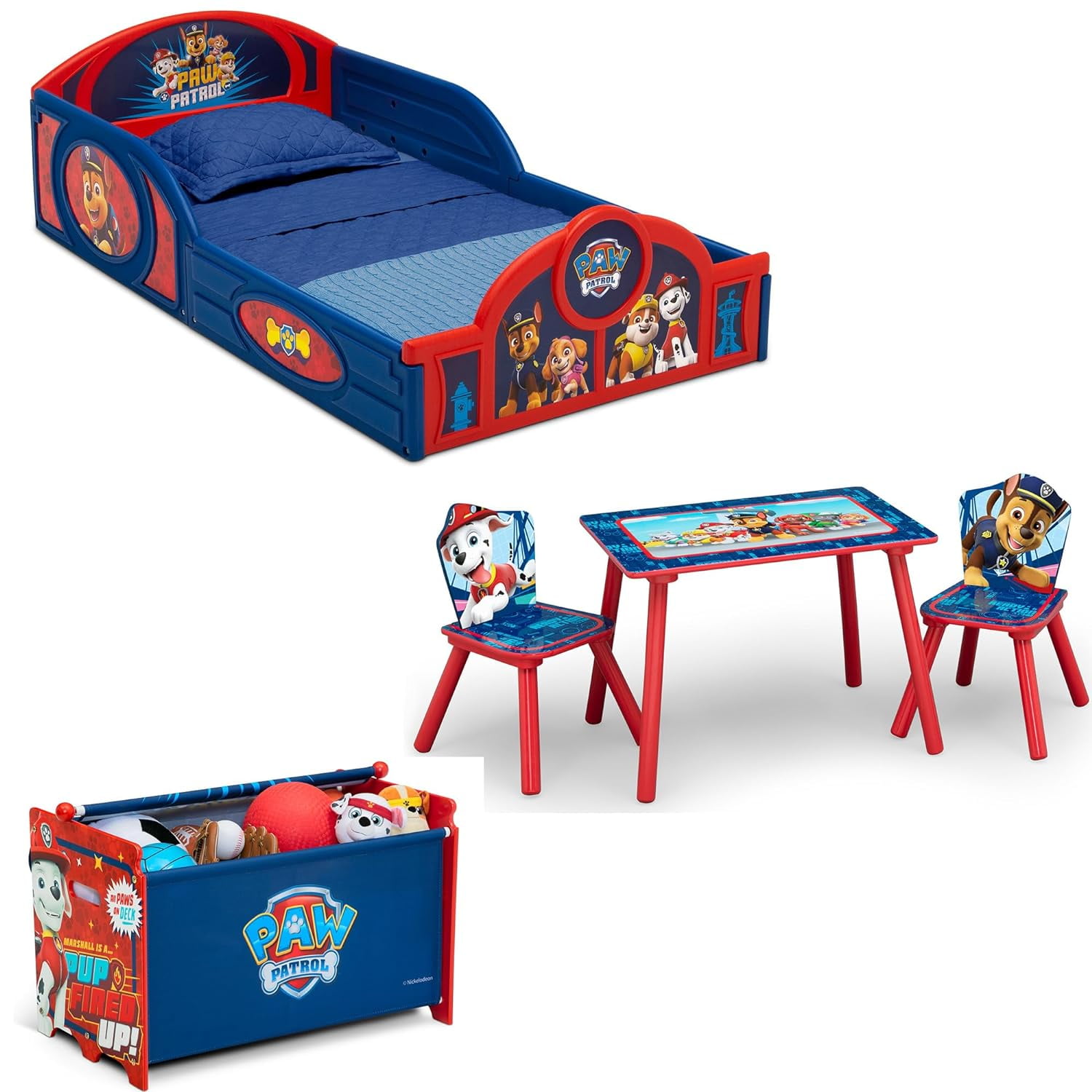 DONFU PAW Patrol 5Piece Toddler RoominaBox Set Includes Sleep and