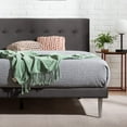 DONFU Taylor Velvet Upholstered Platform Bed Frame / Velvet Bed Frame