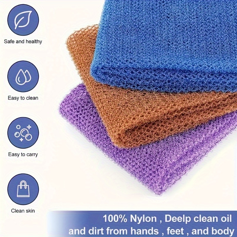 DONGGTGDZ Soft and Durable African Exfoliating Nets with Rope Handles