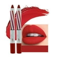 DONGGWTS 2pc Lipstick Pencil Lip Liner Velvet Silk Lip Gloss Makeup ...