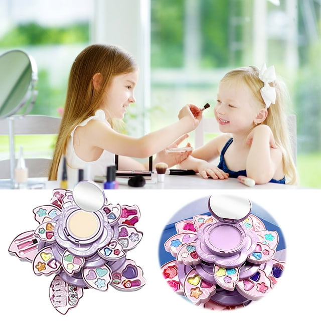 DONGGWTS Children's Cosmetics Toy Set Play Angel Flower Micro Blading ...