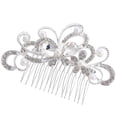 thumbnail image 1 of DONGGWTS Rain&Star Bridal Hair Clip Silver Bridal Hair Clips Hair Accessories Pearl Wedding Comb Snap Clips For Hair Black Hair Clip Little Clips For Hair Hair Accessories Clips For Hair￼ Hair, 1 of 8