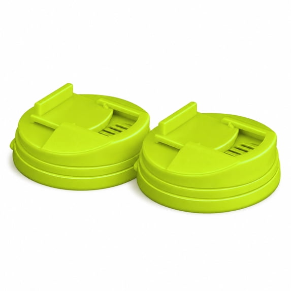 DONGHEHH Clearance 2-Pack Beverage Can Lid Covers, Reusable 5.8 cm Soda Can Sealing Lids for Soft Drink, Beer and Sparkling Water Cans, Portable Spill-Resistant Can Caps, Green